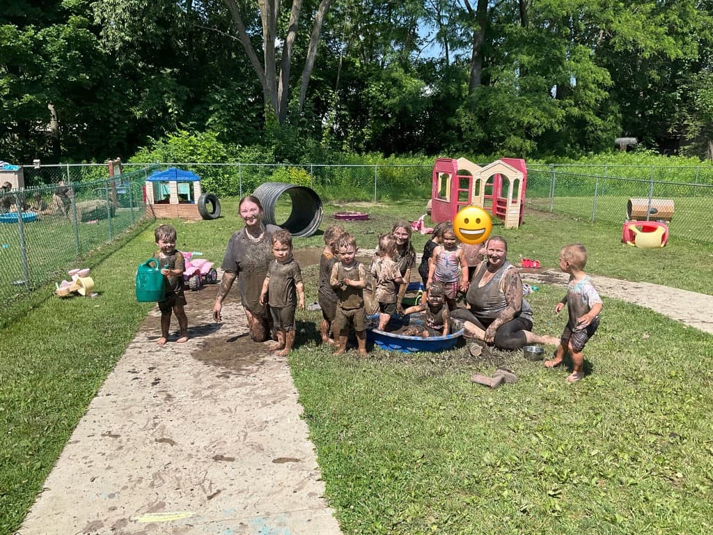 International Mud Day celebration at Little Acorns